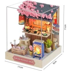 Book Nook - Kit DIY a construire Maquette 3D Serre Livre - Sakura Nood
