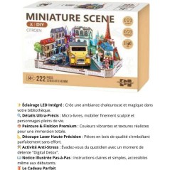Book Nook - Kit DIY a construire Maquette 3D Serre Livre - Paysage Par
