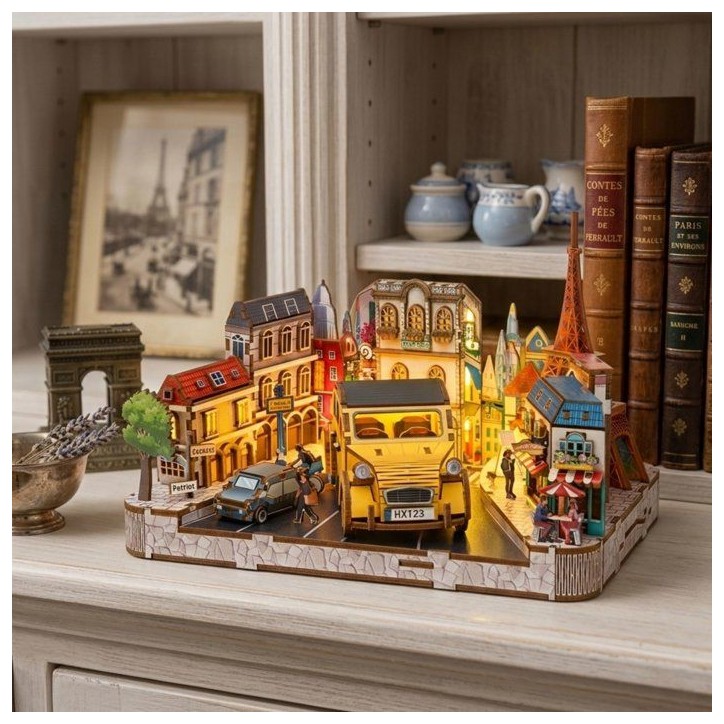 Book Nook - Kit DIY a construire Maquette 3D Serre Livre - Paysage Parisien Nookland - 25 x 21 x 25 cm Book Nook - Kit DIY a construire Maquette 3D Serre Livre - Paysage Parisien Nookland - 25 x 21 x 25 cm