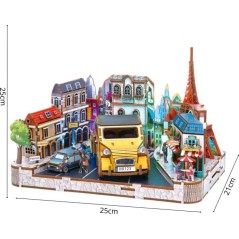 Book Nook - Kit DIY a construire Maquette 3D Serre Livre - Paysage Par