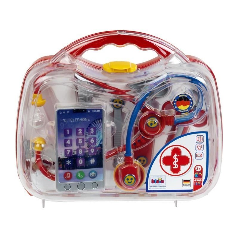 Mallette docteur avec smartphone et thermometre électroniques - KLEIN