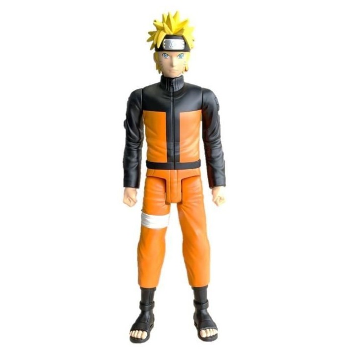 Grande Figurine articulée - BANDAI - Anime Heroes - Naruto Shippuden - Figurine Anime Heroes Mega 30 cm - Naruto Uzumaki