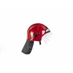 Casque de pompier F1 rouge - KLEIN - Licence MSA GALLET - Visiere esca