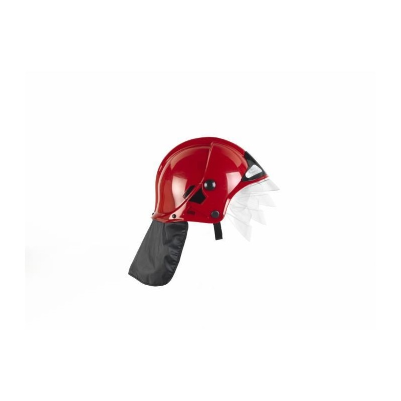 Casque de pompier F1 rouge - KLEIN - Licence MSA GALLET - Visiere esca