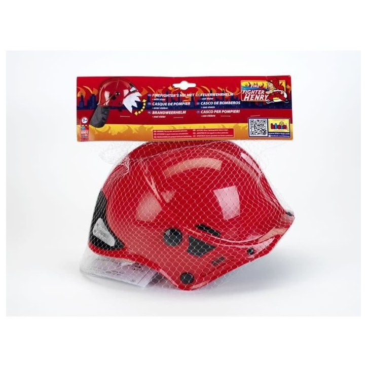 Casque de pompier F1 rouge - KLEIN - Licence MSA GALLET - Visiere escamotable et protege-nuque Casque de pompier F1 rouge - KLEIN - Licence MSA GALLET - Visiere escamotable et protege-nuque