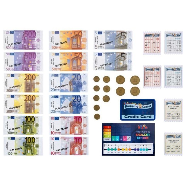 Jouet de caisse enregistreuse électronique avec tablette amovible - KLEIN - Diverses fonctions Jouet de caisse enregistreuse électronique avec tablette amovible - KLEIN - Diverses fonctions