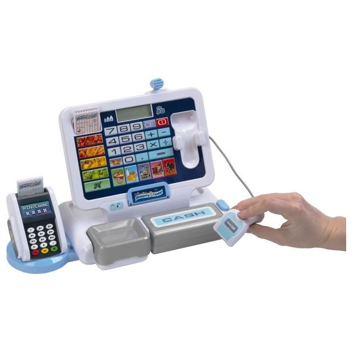 Jouet de caisse enregistreuse électronique avec tablette amovible - KLEIN - Diverses fonctions Jouet de caisse enregistreuse électronique avec tablette amovible - KLEIN - Diverses fonctions