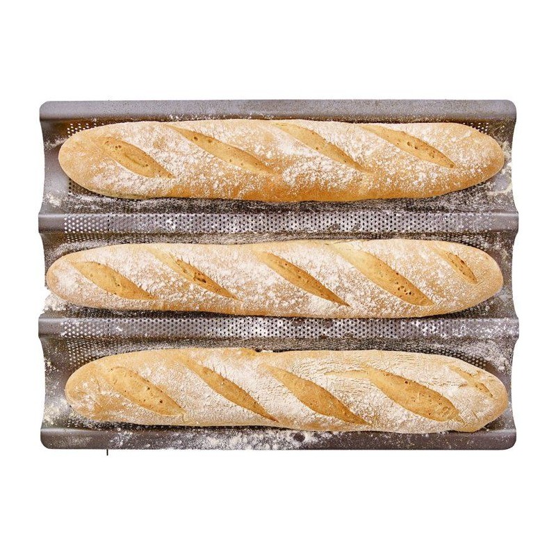 Plaque de cuisson perforée - BIRKMANN - EASY BAKING - Acier carbone -