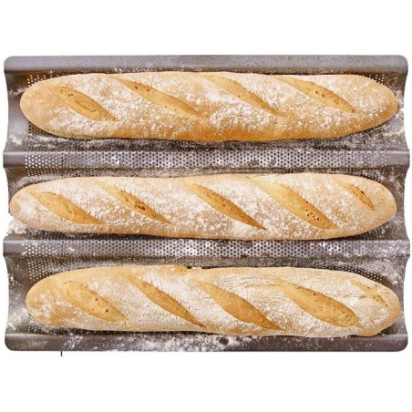 Plaque de cuisson perforée - BIRKMANN - EASY BAKING - Acier carbone -
