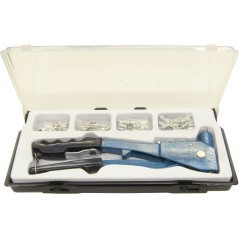 Jeu de pince a riveter - MEISTER - CP195270 - Inclus 100 rivets en alu