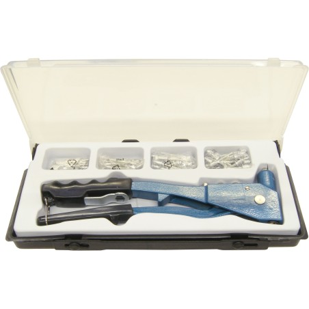 Jeu de pince a riveter - MEISTER - CP195270 - Inclus 100 rivets en alu