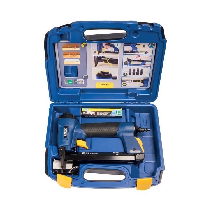 Agrafeuse Pneumatique - RAPID - PS111 - Corps en Magnésium - Compatible avec Agrafes N°140 Agrafeuse Pneumatique - RAPID - PS111 - Corps en Magnésium - Compatible avec Agrafes N°140