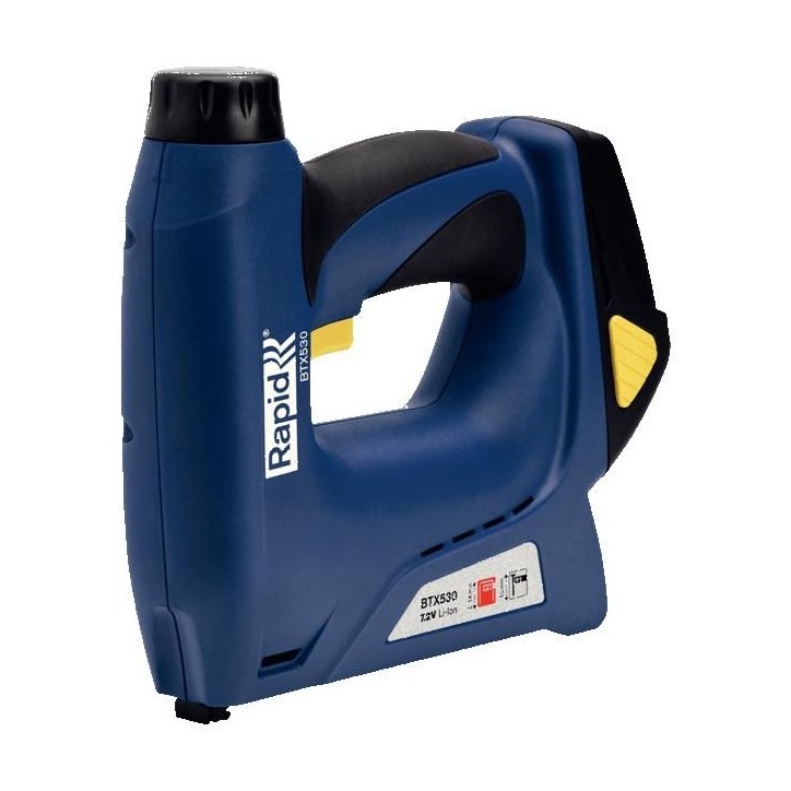 Rapid BTX530 Agrafeuse-cloueuse électrique sans fil a batterie Lithium-Ion Rapid BTX530 Agrafeuse-cloueuse électrique sans fil a batterie Lithium-Ion