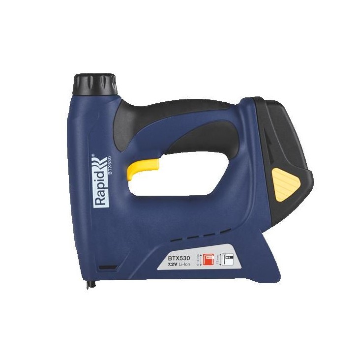 Rapid BTX530 Agrafeuse-cloueuse électrique sans fil a batterie Lithium-Ion Rapid BTX530 Agrafeuse-cloueuse électrique sans fil a batterie Lithium-Ion