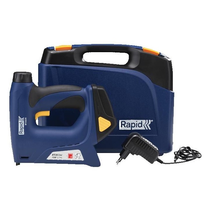 Rapid BTX530 Agrafeuse-cloueuse électrique sans fil a batterie Lithium-Ion Rapid BTX530 Agrafeuse-cloueuse électrique sans fil a batterie Lithium-Ion