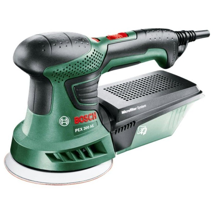 Ponceuse excentrique sans fil BOSCH - PEX 300 AE - 270W - 25 abrasifs + 1 plateau souple Ponceuse excentrique sans fil BOSCH - PEX 300 AE - 270W - 25 abrasifs + 1 plateau souple