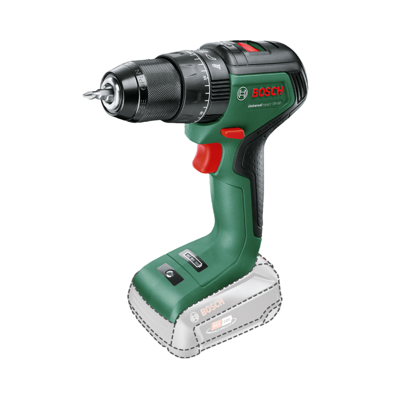 Perceuse visseuse a percussion BOSCH - UniversalImpact 18V 60 - Sans b
