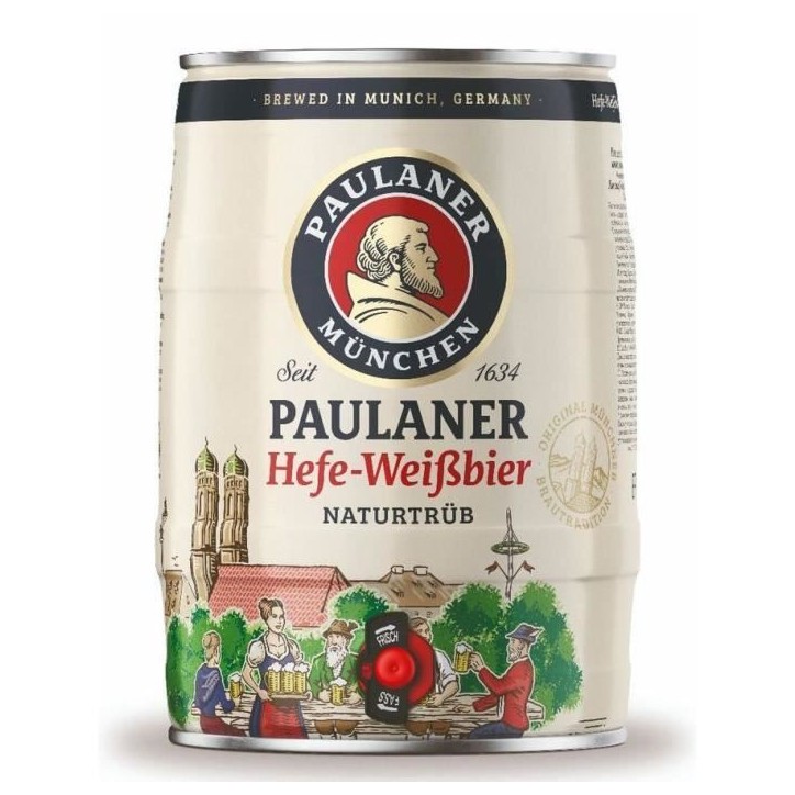 Fût de Biere Paulaner Weissbier - Mini Fût 5L - 5,5°