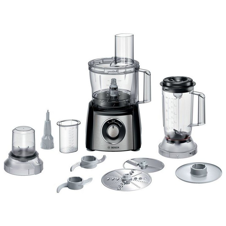 Robot multifonction - BOSCH - MultiTalent3 MCM3PM386 - Noir / Inox brossé - 900 W - 2 vitesse et fonction turbo Robot multifonction - BOSCH - MultiTalent3 MCM3PM386 - Noir / Inox brossé - 900 W - 2 vitesse et fonction turbo