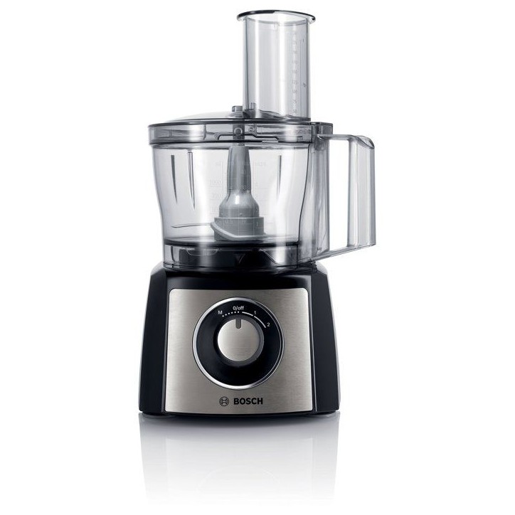 Robot multifonction - BOSCH - MultiTalent3 MCM3PM386 - Noir / Inox brossé - 900 W - 2 vitesse et fonction turbo Robot multifonction - BOSCH - MultiTalent3 MCM3PM386 - Noir / Inox brossé - 900 W - 2 vitesse et fonction turbo