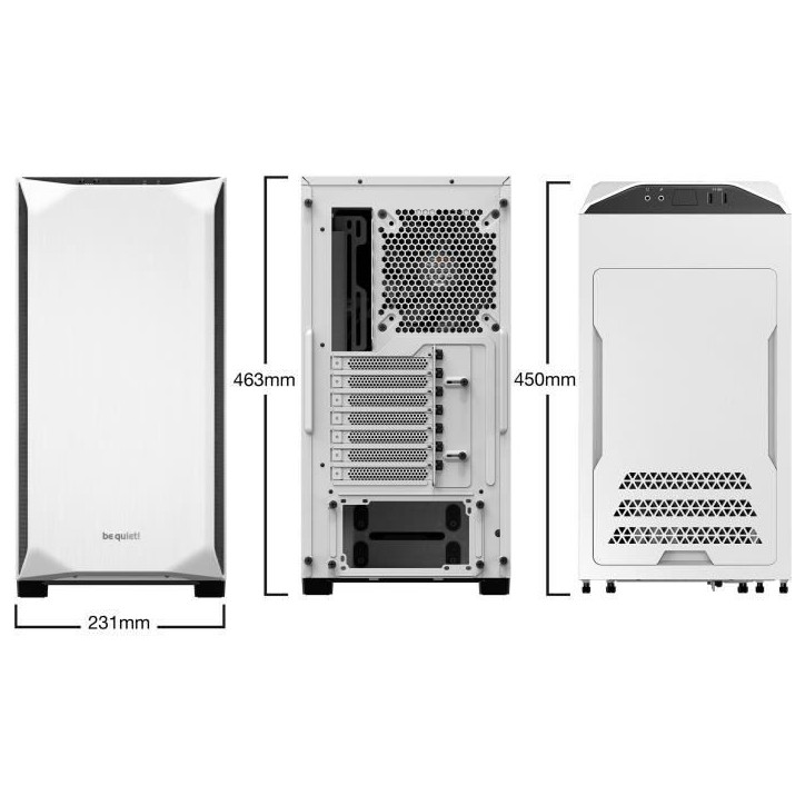 Boitier PC - Be quiet! - BGW35 Pure Base 500 Window - Moyen Tour - Blanc Boitier PC - Be quiet! - BGW35 Pure Base 500 Window - Moyen Tour - Blanc