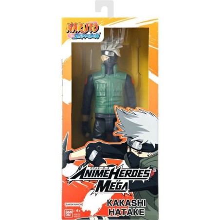 Figurine Anime Heroes articulée - BANDAI - Naruto Shippuden - Kakashi Hatake Mega - 30 cm