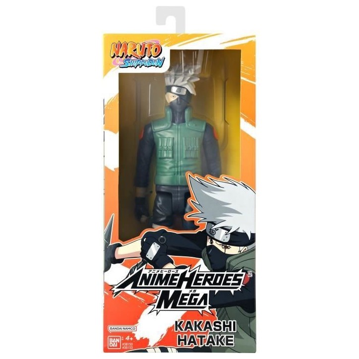 Figurine Anime Heroes articulée - BANDAI - Naruto Shippuden - Kakashi Hatake Mega - 30 cm Figurine Anime Heroes articulée - BANDAI - Naruto Shippuden - Kakashi Hatake Mega - 30 cm