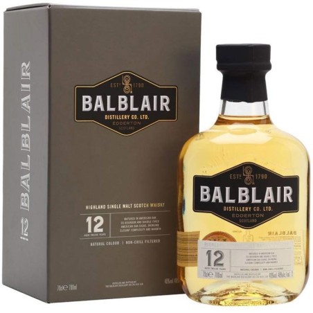 Balblair 12 ans -Whisky - Ecosse - 46% vol - 70 cl avec étui