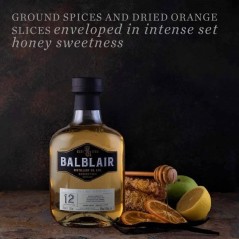 Balblair 12 ans -Whisky - Ecosse - 46% vol - 70 cl avec étui