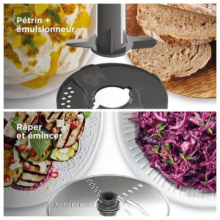Robot multifonction - KENWOOD - MultiPro Express FDP65.450WH - 1000 W - 3 L - 2 vitesses - Blender 1,5 L - Blanc Robot multifonction - KENWOOD - MultiPro Express FDP65.450WH - 1000 W - 3 L - 2 vitesses - Blender 1,5 L - Blanc