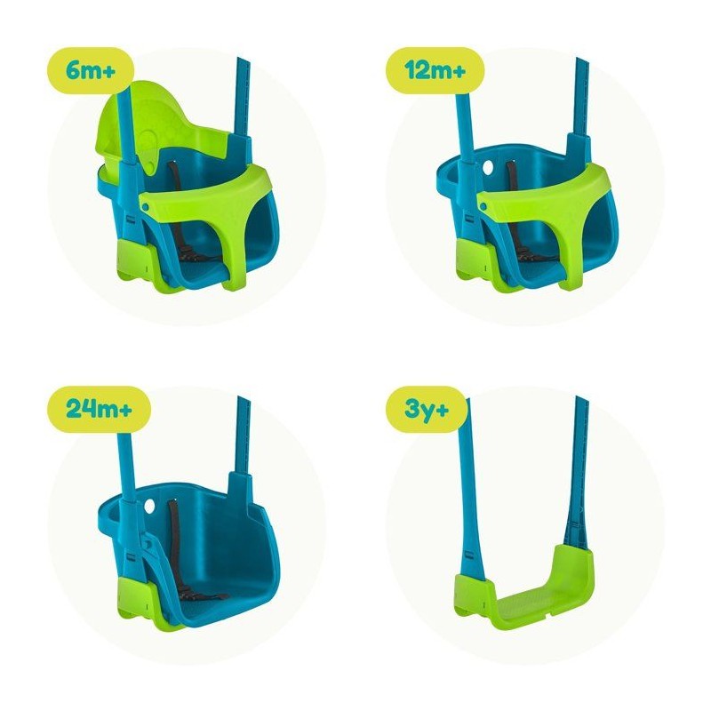 Fauteuil bébé 4-en-1 - TP TOYS - QUADPOD - Bleu
