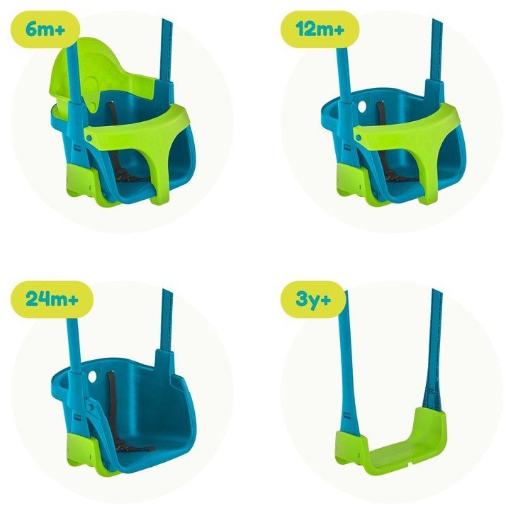Fauteuil bébé 4-en-1 - TP TOYS - QUADPOD - Bleu Fauteuil bébé 4-en-1 - TP TOYS - QUADPOD - Bleu