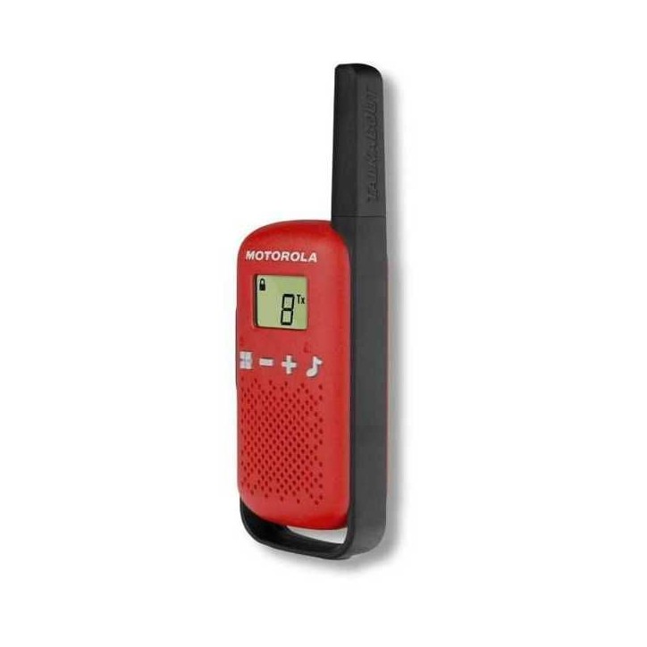 Talkies Walkies Motorola Rouge T42 - Portée 4 km - 16 canaux - Affichage LCD Talkies Walkies Motorola Rouge T42 - Portée 4 km - 16 canaux - Affichage LCD