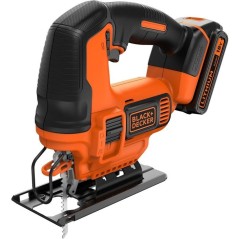 Scie sauteuse pendulaire sans-fil BLACK+DECKER 18V - 1 batterie 2,0 Ah - 1 lame bois - 1 chargeur