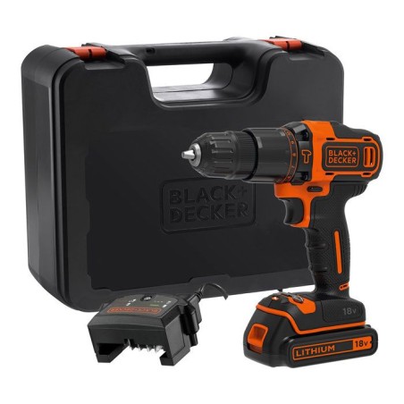 Perceuse-visseuse a percussion sans fil BlackDecker BDCHD18K - 18V Li-