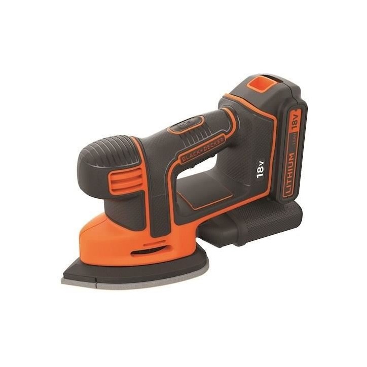 Ponceuse de détail sans fil - BLACK & DECKER - BDCDS18 18V - Design Mouse - Sac a poussiere Ponceuse de détail sans fil - BLACK & DECKER - BDCDS18 18V - Design Mouse - Sac a poussiere