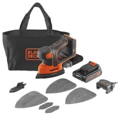 Ponceuse de détail sans fil - BLACK & DECKER - BDCDS18 18V - Design Mouse - Sac a poussiere
