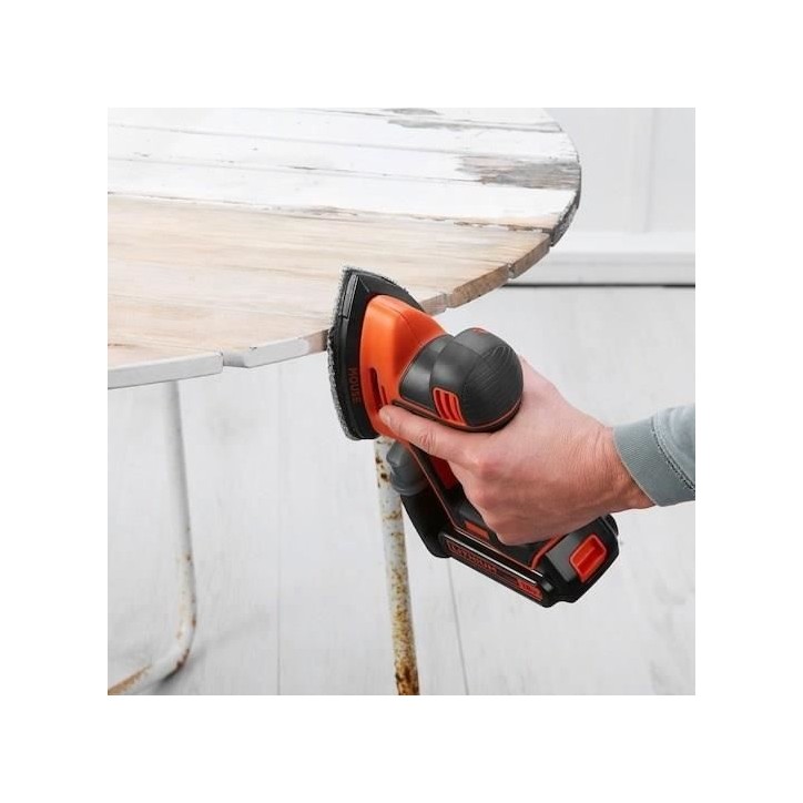 Ponceuse de détail sans fil - BLACK & DECKER - BDCDS18 18V - Design Mouse - Sac a poussiere Ponceuse de détail sans fil - BLACK & DECKER - BDCDS18 18V - Design Mouse - Sac a poussiere