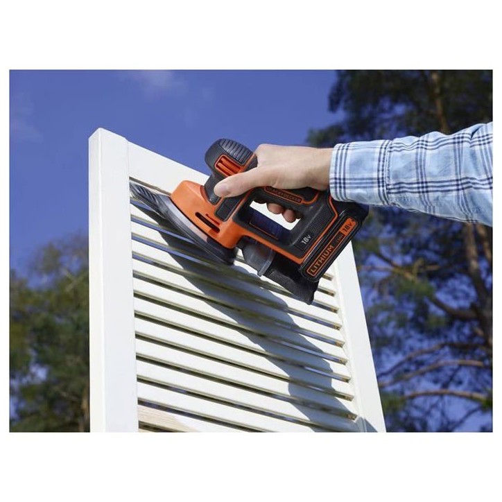 Ponceuse de détail sans fil - BLACK & DECKER - BDCDS18 18V - Design Mouse - Sac a poussiere Ponceuse de détail sans fil - BLACK & DECKER - BDCDS18 18V - Design Mouse - Sac a poussiere
