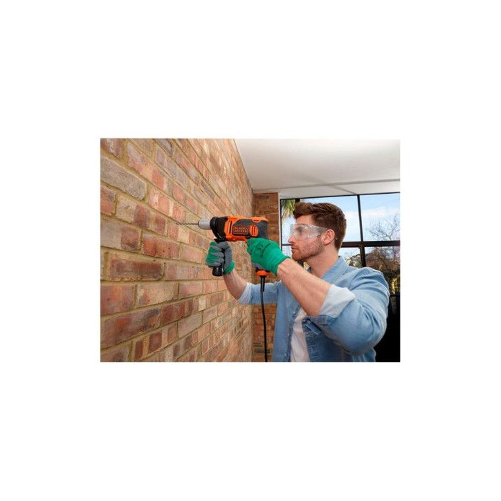 Perceuse a percussion - BLACK & DECKER - BEH850K - Electrique - 2 vitesses - 850W