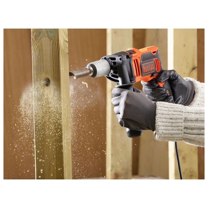 Perceuse a percussion - BLACK & DECKER - BEH850K - Electrique - 2 vitesses - 850W