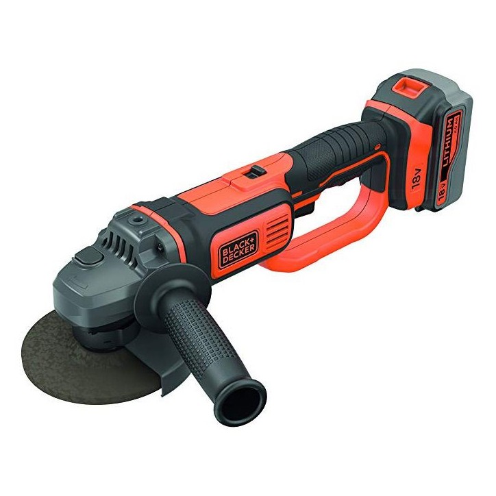 Meuleuse angulaire BLACK+DECKER - BCG720M1-QW 0717691 - Batterie Li-ion 18V 4Ah - Disque 125mm Meuleuse angulaire BLACK+DECKER - BCG720M1-QW 0717691 - Batterie Li-ion 18V 4Ah - Disque 125mm