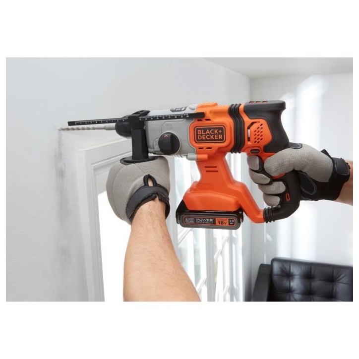 Perceuse a percussion SDS - Black and Decker - BCD900B - 18 V - 1,2 J - Sans batterie ni chargeur Perceuse a percussion SDS - Black and Decker - BCD900B - 18 V - 1,2 J - Sans batterie ni chargeur