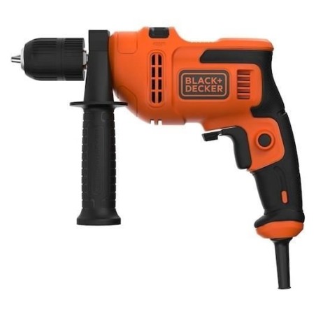 Perceuse a percussion - BLACK & DECKER - BEH200K-QS - 500 Watt - Mandrin 1 main - 13 mm