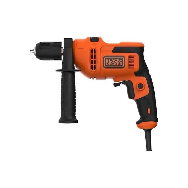 Perceuse a percussion - BLACK & DECKER - BEH200K-QS - 500 Watt - Mandrin 1 main - 13 mm Perceuse a percussion - BLACK & DECKER - BEH200K-QS - 500 Watt - Mandrin 1 main - 13 mm