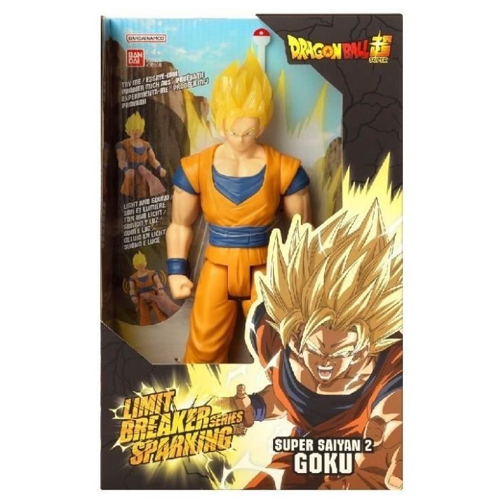 Figurine géante Limit Breaker 30 cm Super Saiyan 2 Goku - Sparking Goku Son et Lumiere - BANDAI - Dragon Ball Super Figurine géante Limit Breaker 30 cm Super Saiyan 2 Goku - Sparking Goku Son et Lumiere - BANDAI - Dragon Ball Super