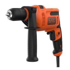 Perceuse a percussion - BLACK & DECKER - BEH200K-QS - 500 Watt - Mandr