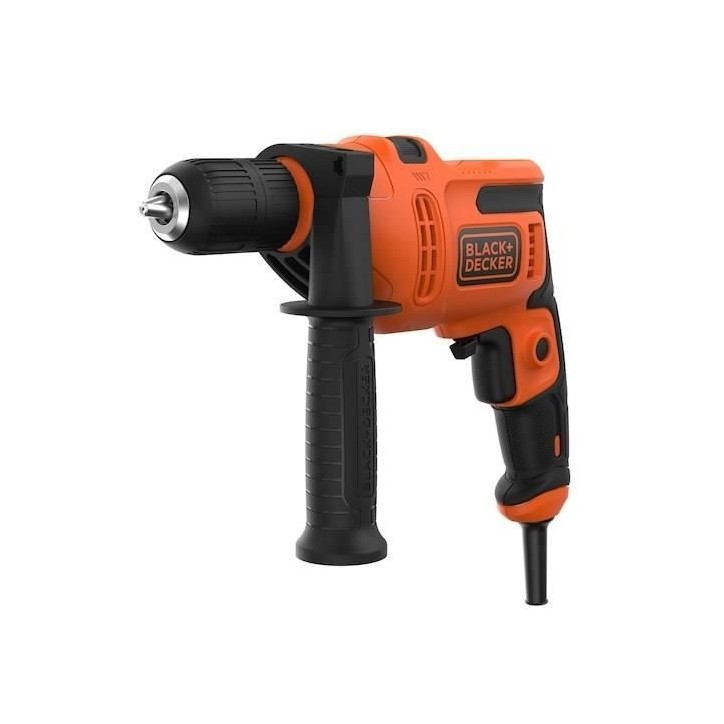 Perceuse a percussion - BLACK & DECKER - BEH200K-QS - 500 Watt - Mandrin 1 main - 13 mm Perceuse a percussion - BLACK & DECKER - BEH200K-QS - 500 Watt - Mandrin 1 main - 13 mm