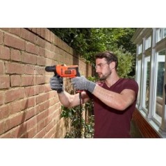 Perceuse a percussion - BLACK & DECKER - BEH200K-QS - 500 Watt - Mandr