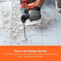 Perforateur BLACK+DECKER BCD900E2K-QW SDS sans fil - 18V - avec 2 batt